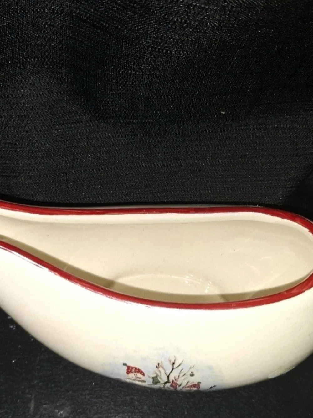 Cream Snowman Creamer And Gravy Boat w/Bonus
